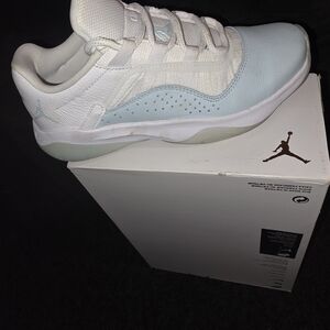 Jordan Women's Athletic Shoes - White and Light Blue